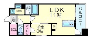 サンレムート江坂３rdの物件間取画像